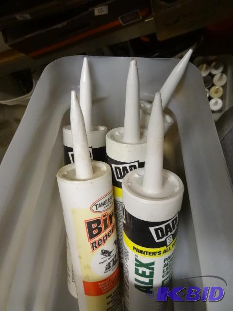 lot 224 image: painters Latex Caulk 4 Tubes...