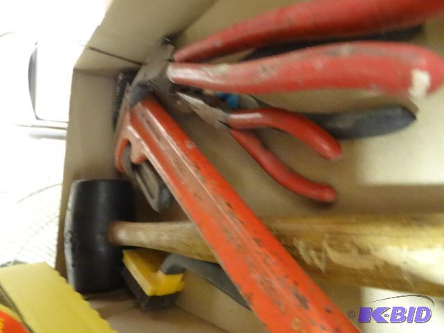 lot 240 image: Craftsman 18" Pipe Wrench. Misc. Pliers...
