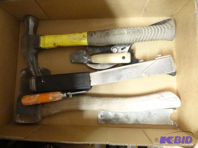 lot 241 image: Hand Axe. Hand Tacker, Hammer and More...