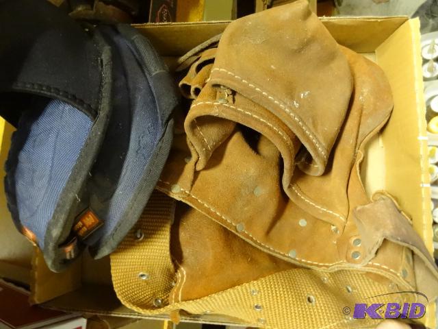 lot 246 image: Leather Tool Belt. Knee Pads...