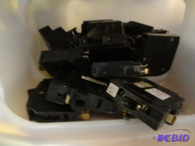 lot 254 image: Square D Circuit Breakers...