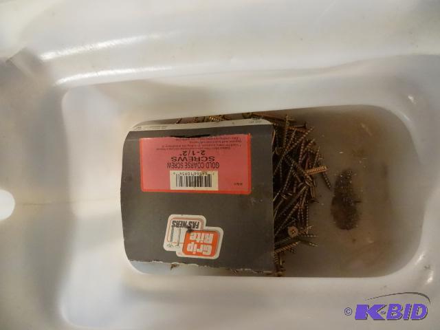 lot 298 image: 2 Bins of Misc. Screws...