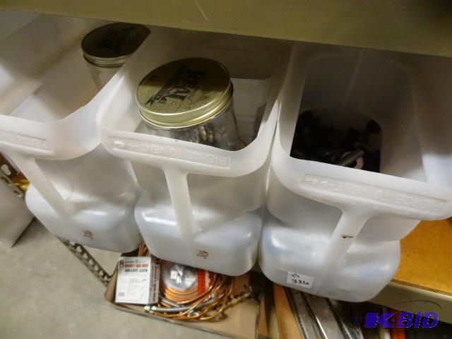lot 326 image: Bins of Misc. new Bolts and Washers...