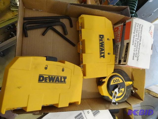 lot 37 image: 2 Dewalt Tough Case Organizers. Dewalt 100 T...