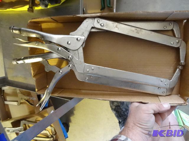 lot 44 image: 18" Locking Pliers. Qty. 2...