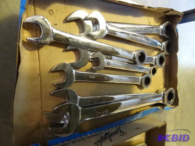 lot 56 image: Allen Brand SAE Ratcheting Wrench Set. 34&qu...