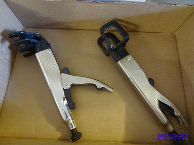 lot 60 image: Grip On Specialty Locking Pliers 925-07, 928-...