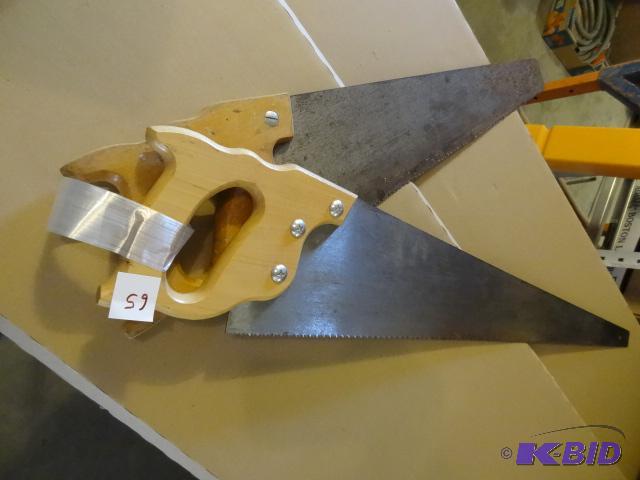 lot 65 image: 2- Hand Saws...