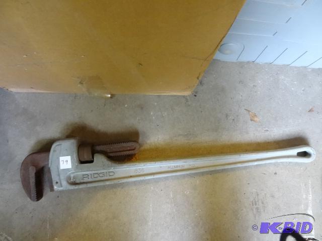 lot 79 image: Ridgid 24" Aluminum Pipe...