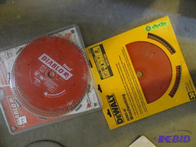 lot 89 image: Diablo 12" Circular Saw Blades. One is N...