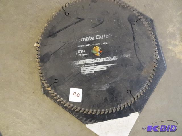 lot 90 image: Freud 12" Used Saw Blade...