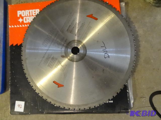 lot 92 image: Porter Cable 14" Used Saw Blade...