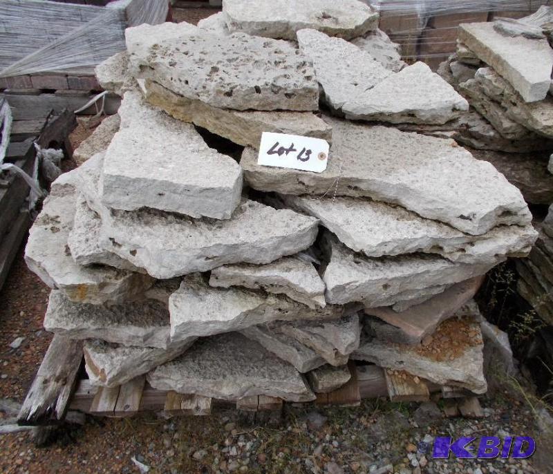 lot 13 image: 1 Pallet of Fondulac Limestone Flagstone    A...