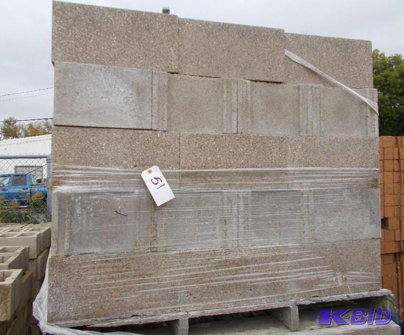 lot 51 image: 1 Pallet of Concrete Cinder Construction Bloc...