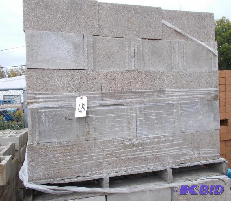 lot 52 image: 1 Pallet of Concrete Cinder Construction Bloc...