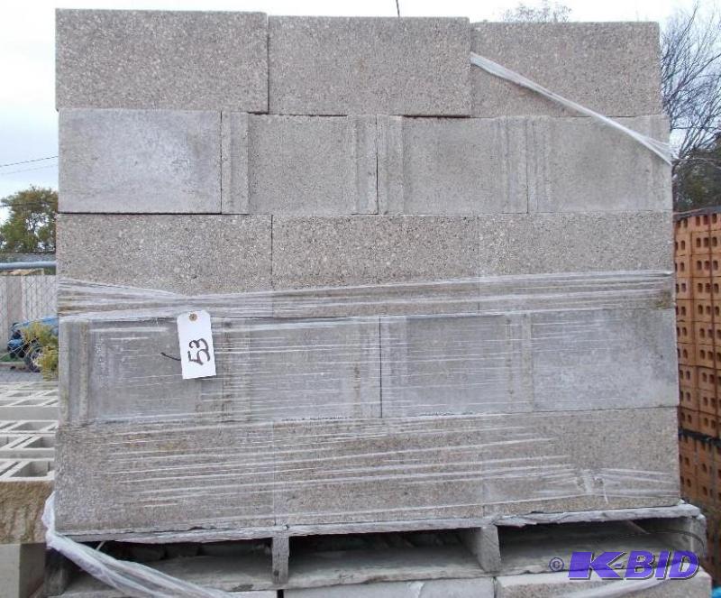 lot 53 image: 1 Pallet of Concrete Cinder Construction Bloc...