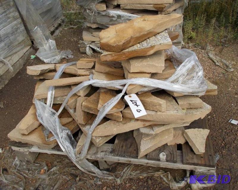 lot 6 image: 1 Lot of Sandstone Flagstone In Assorted Size...