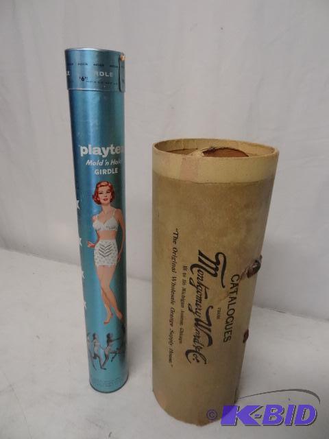 lot 100 image: Vintage advertising. Containers are empty...