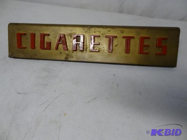 lot 107 image: Cigarettes sign...