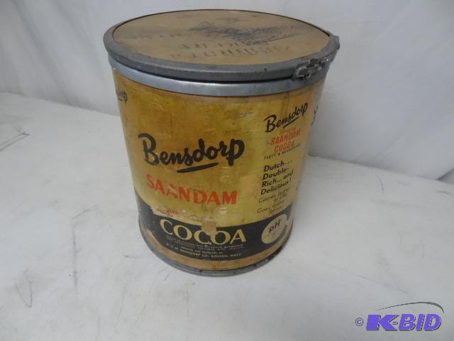 lot 123 image: Bensdorp Cocoa bin.. Vintage...