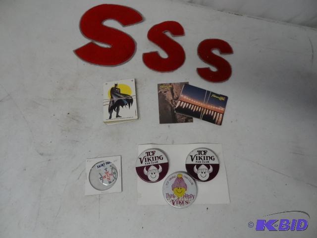 lot 166 image: Letters. S. TCF pin. Twins Pin. Cards...