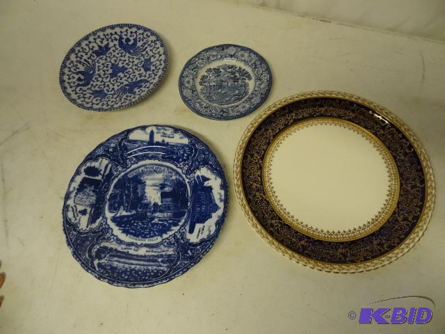 lot 176 image: Small japan plate. Monticello plate. Mpls sce...