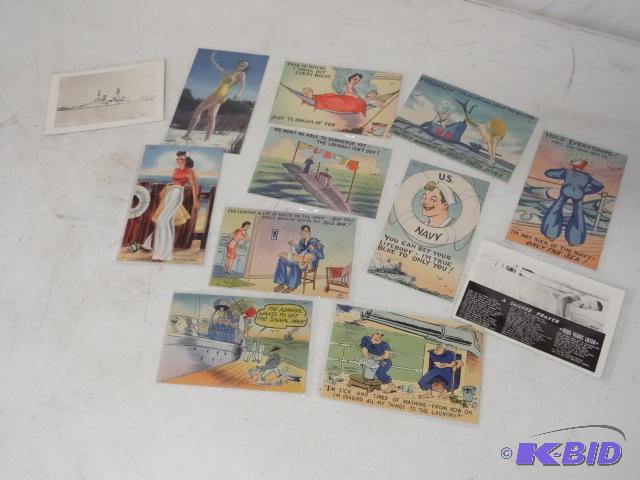 lot 184 image: WW II Navy postcards...