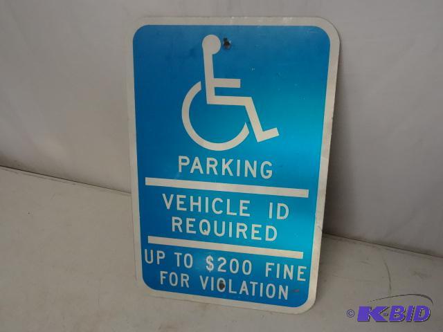 lot 186 image: Handicap parking sign...
