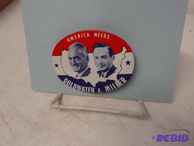 lot 192 image: Pins. Goldwater, Miller...