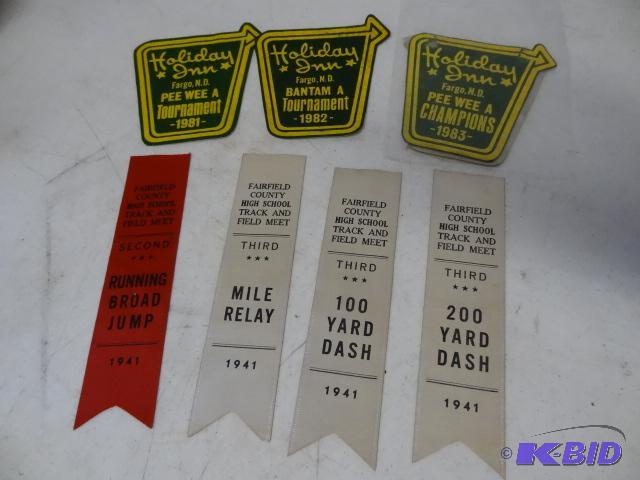 lot 216 image: Holiday INN award patches. Fairfield county H...