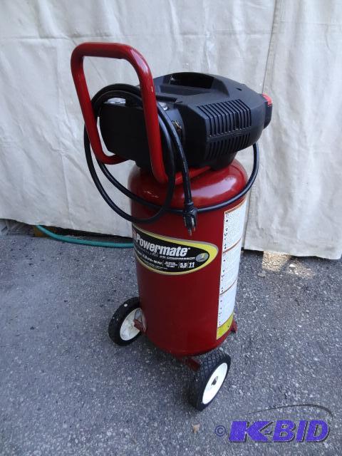 lot 4 image: Coleman power mate air compressor model CL055...