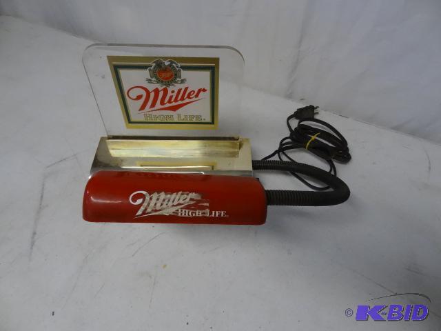 lot 72 image: Miller high life desk lamp...