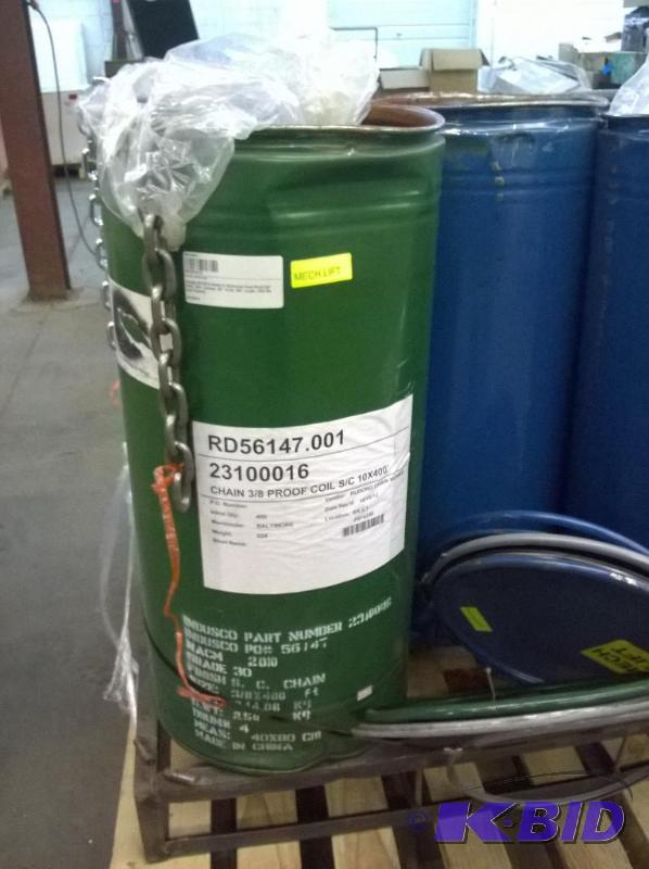 New Industrial Galvanized Steel Chain 38 Trade, 2650 lbs Load Capacity