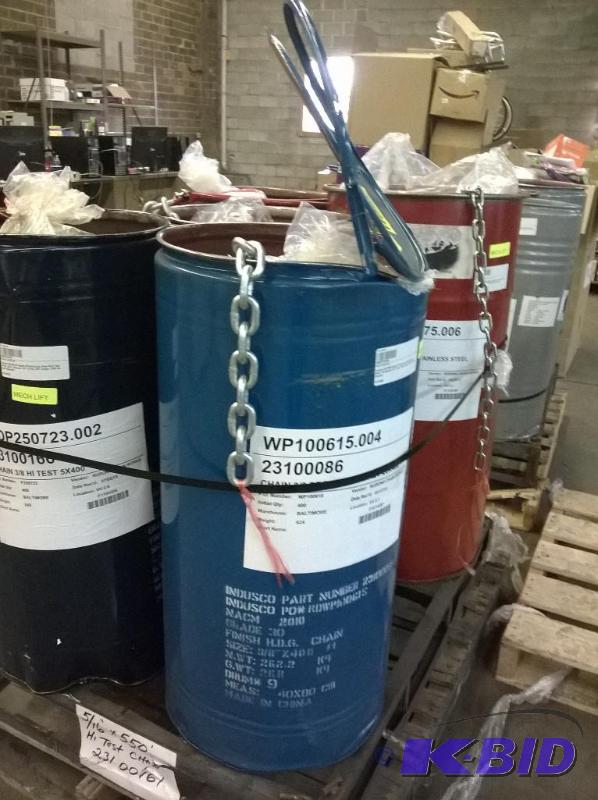 New Industrial Galvanized Steel Chain 38 Trade, 2650 lbs Load Capacity