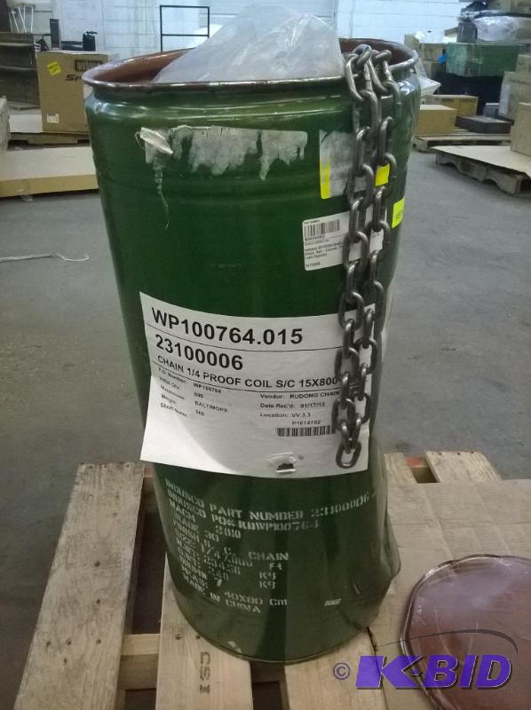 New Industrial Galvanized Steel Chain 14 Trade, 1300 lbs Load Capacity
