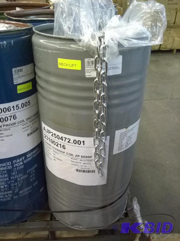 New Industrial Galvanized Steel Chain 14 Trade, 1300 lbs Load Capacity