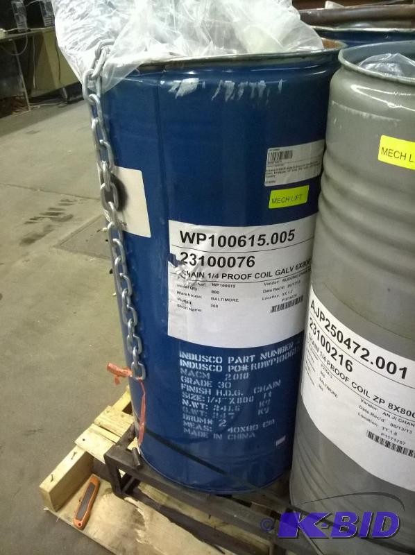 New Industrial Galvanized Steel Chain 14 Trade, 1300 lbs Load Capacity