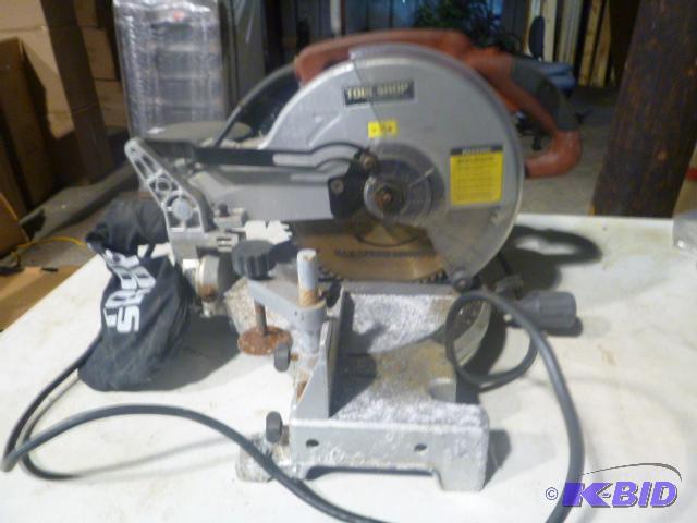lot 100 image: Tool Shop Power Compound Miter Saw With dust ...