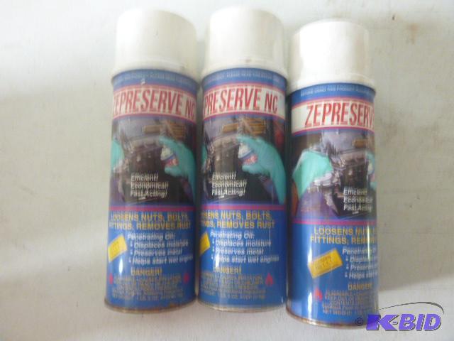 lot 118 image: 3 Cans of Unused&nbspZepreserve Penetrating ...
