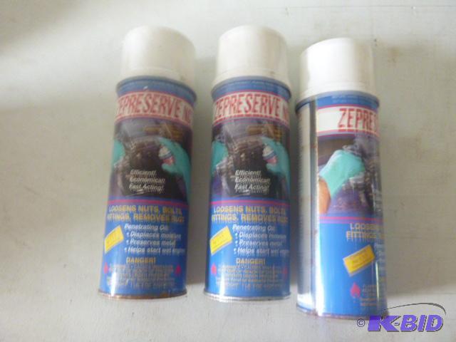 lot 119 image: 3 Cans of Unused Zepreserve Penetrating Oils ...