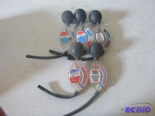lot 174 image: 3 Battery Testers and 2 Antifreeze Testers...