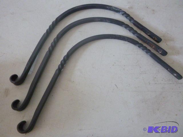 lot 180 image: 3 Wall Mount Shepards Hooks...