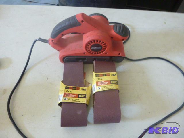 lot 185 image: Tool Shop Belt Sander 3" X 21", var...