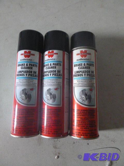 lot 202 image: 3 Cans of Wurth Brake and Parts Cleaner 14.30...