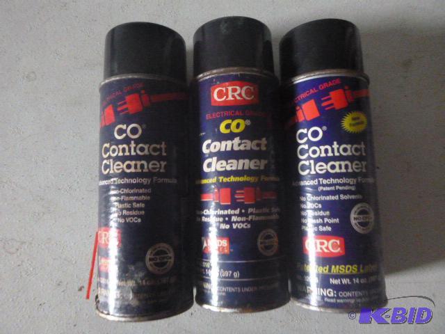 lot 204 image: 3 Cans of CRC Electrical Grade Contact Cleane...
