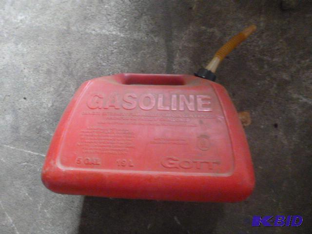 lot 208 image: 5 Gallon Gas Can...