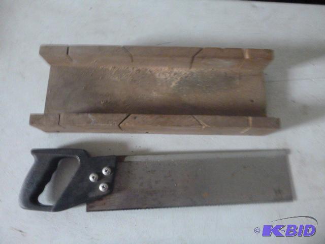 lot 217 image: Miter Box and Saw...