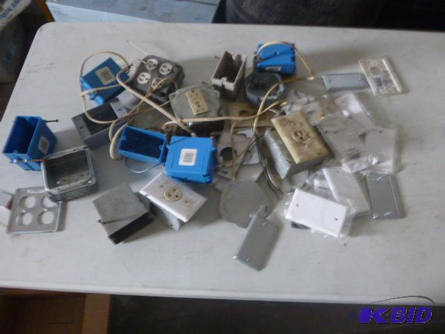 lot 237 image: Miscellaneous Electrical Boxes and Face Plate...