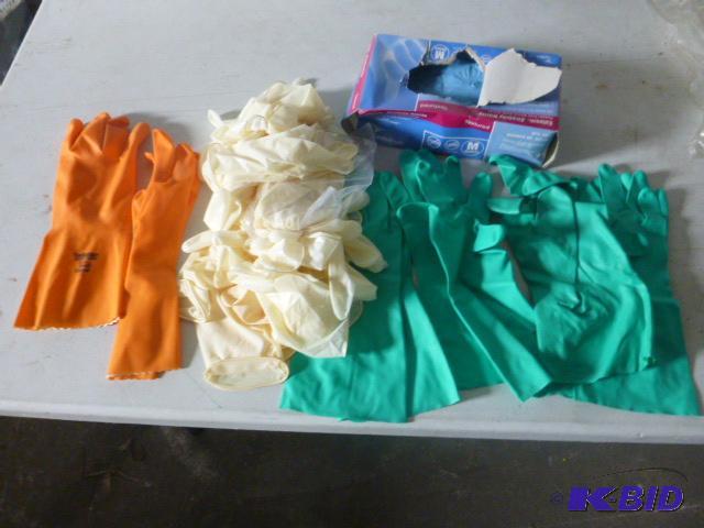 lot 245 image: Lot of Rubber and Latex Gloves...
