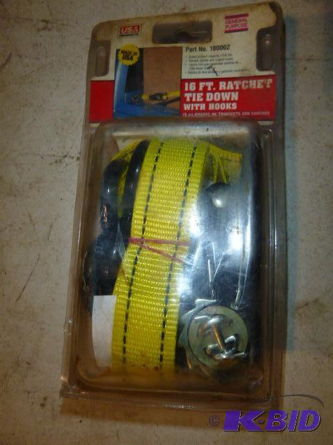 lot 49 image: USA 1" X16 Ratchet Strap...